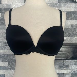 Victorias Secret Bra Womens 36D Balconette Push Up Body by Victoria Black